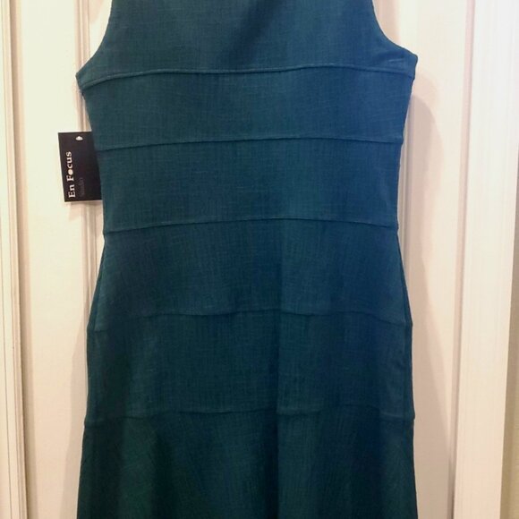 Enfocus Studio Kelly Green Knit Sheath Dress ~ Size 10 NWT - Picture 6 of 6